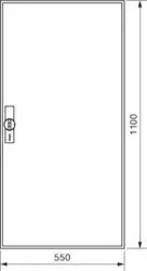 Hager FWB72D Univers mezős elosztó, falon kívüli, IP44, üres, 1110x550x161mm Vedd meg online