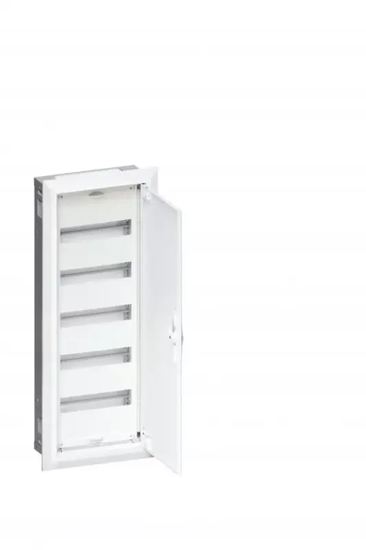 Biztonságos vásárlás Hager Univers FWU51S Fém mezős elosztó 60 modul, 5 sor, 853x353x110mm, (fal kivágás 802x305x110mm) teli ajtóval, IP30, süllyesztett