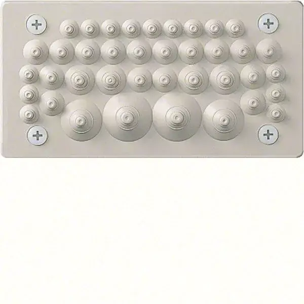 Hager FZ402 Quadro / Univers / Orion gumis kábelbevezető, IP54, 240x130mm, 45db kábelhez Korlátozott ajánlat
