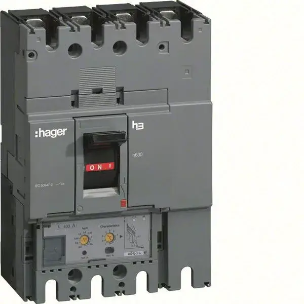 Hager HED401H h630 LSI kompakt megszakító, 4P, 400A, 70kA Csak ma