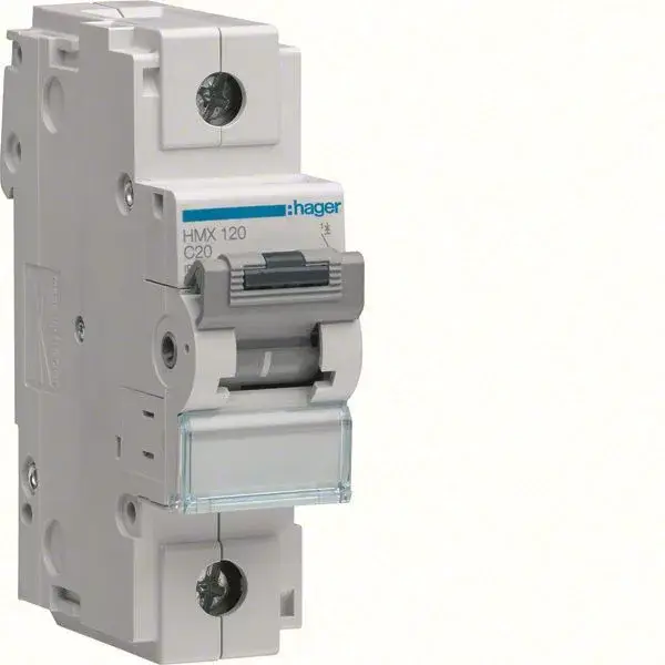 Azonnal elérhető Hager HMX120 Kismegszakító 1P, C-20A, 50kA, 1,5M