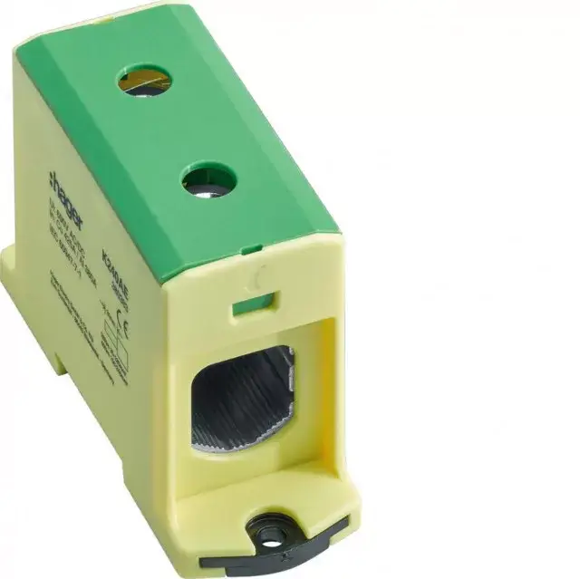 Hager K240AE Sorkapocs Al és Cu vezetékekhez 35-240mm2, zöld-sárga, 65x37x106 (mag x szél x mély) Vásárlói kedvenc