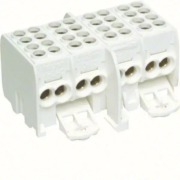Azonnal elérhető Hager KH24C Fővezetéki leágazó kapocs, 4P, 2x25mm2 + 2x16mm2 leág/P, érintésvédett