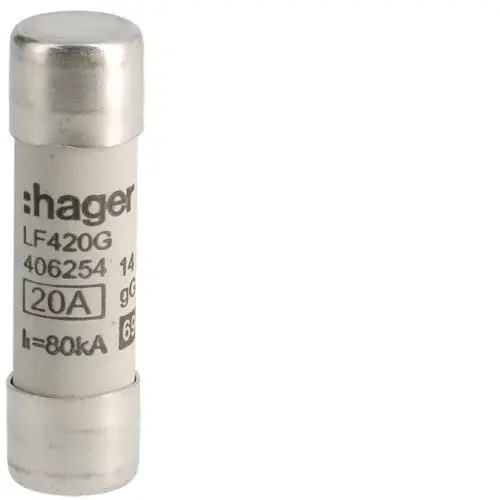 Hager lf420g Hengeres olvadóbiztosítóbetét, 14x51 mm, gG, 20 A 690 V Csak ma
