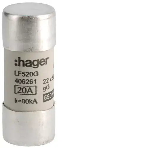 Hager lf520g Hengeres olvadóbiztosítóbetét, 22x58 mm, gG, 20 A 690 V Kihagyhatatlan ajánlat