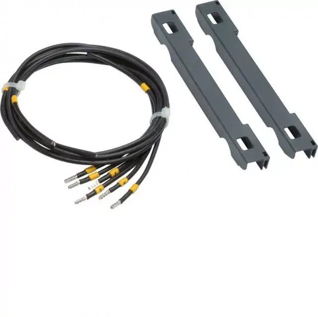 Újdonság Hager LVZVKSD Készlet áramváltókhoz, 2,5mm2 fekete kábel, tartóval NH00-NH4