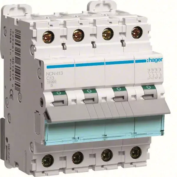 Bestseller Hager NCN413 Kismegszakító 4P, C-13A, 10kA, 4M