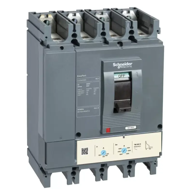 Akciós ár Schneider LV563511 EasyPact CVS630N (50 kA)4P4D ETS 2.3 630
