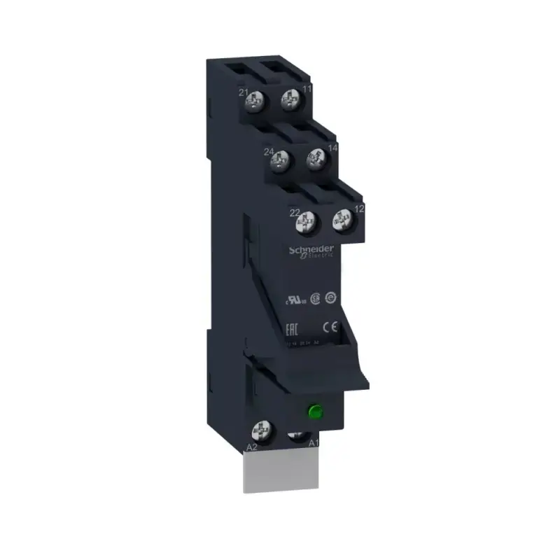 Schneider RSB2A080F7PV Zelio RSB interfész relé foglalattal, védődiódával, 2CO, 8A, 120VAC Expressz kézbesítés