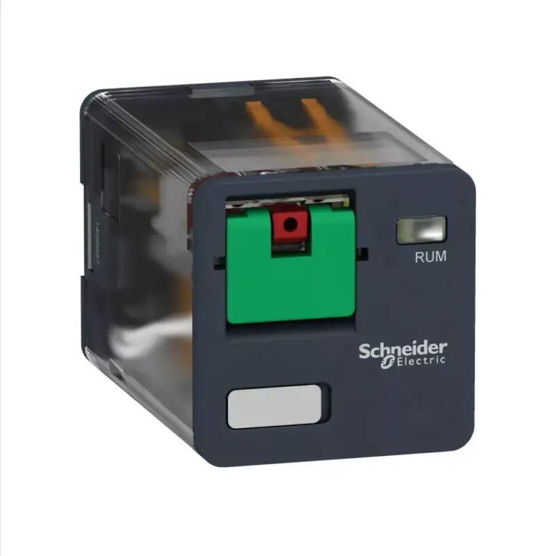 Árcsökkenés Schneider RUMC21P7 Zelio RUM univerzális relé, hengeres, 2CO, 10A, 230VAC, tesztgomb