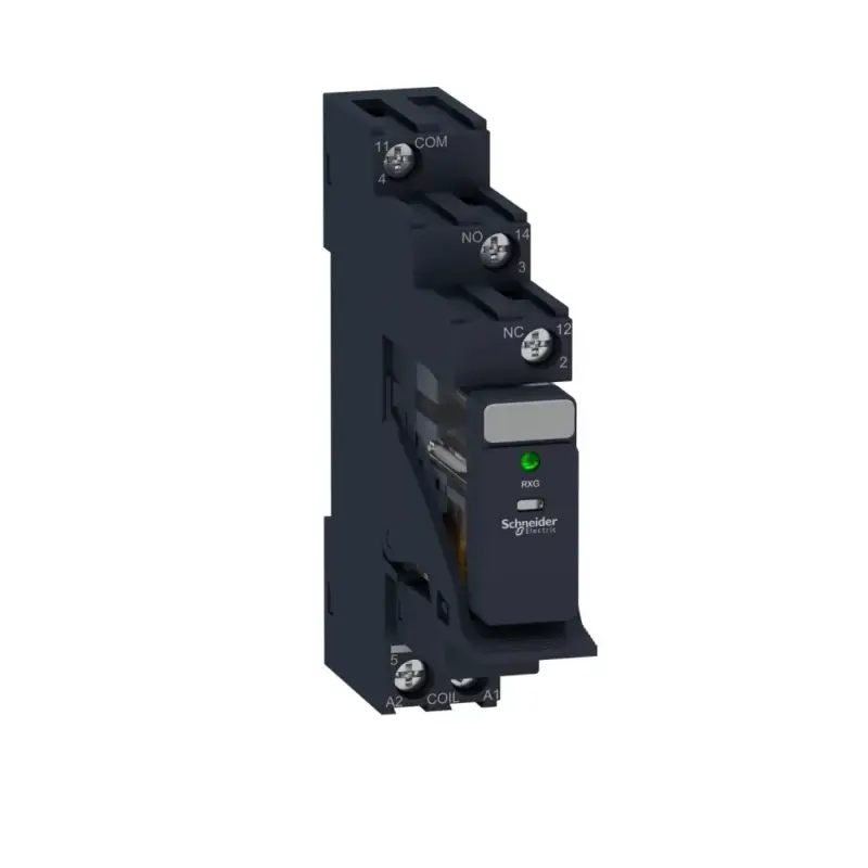Schneider RXG13BDPV Zelio RXG Interfész relé foglalattal, 1CO, 10A, 24VDC, LED Olcsóbb