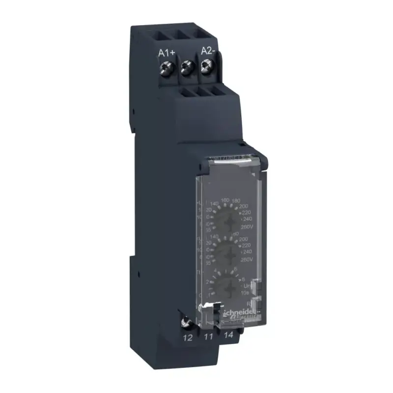 Utolsó esély Schneider RM17UBE15 Zelio Control feszültségfigyelő relé, 1CO, 5A, 110…240VAC/DC