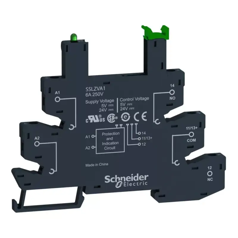 Schneider SSLZRA1 SSL szilárdtestrelé foglalat, 24VDC, rugós Biztonságos vásárlás