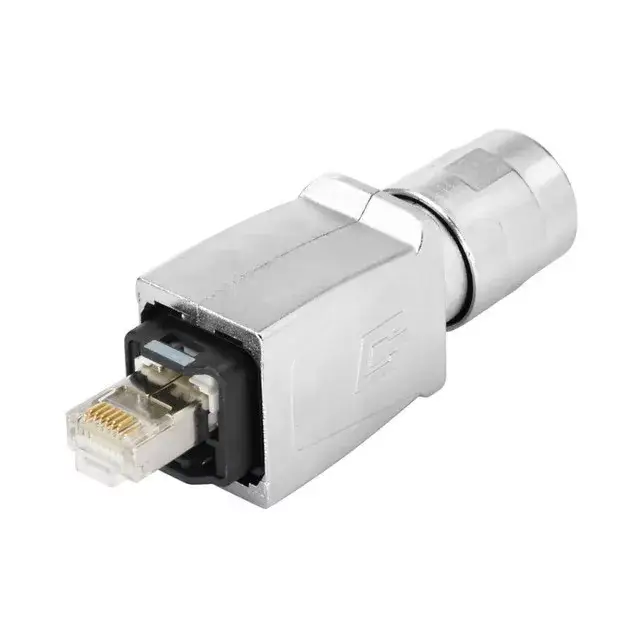 Weidmüller 1012160000 IE-PS-V14M-RJ45-TH RJ45 krimpelhető csatlakozó dugó, 14. változat, fém, Cat.6<sub>A</sub> / E osztály<sub>A</sub> (ISO/IEC 11801 2010) Ne maradj le