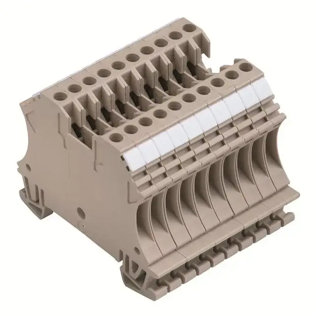 Weidmüller 1020800000 WDU 2.5/10 BEZ/NE Átvezető sorkapocs, Csavaros csatlakozás, 2.5 mm2;, 500 V, 24 A, Sötétbézs Biztonságos vásárlás