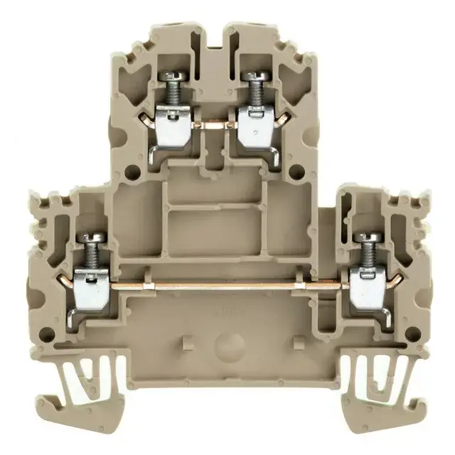Weidmüller 1041600000 WDK 2.5N Kettő vezetős Kétemeletes sorkapocs, Csavaros csatlakozás, 2.5 mm2;, 800 V, 24 A, Sötétbézs Biztonságos fizetés