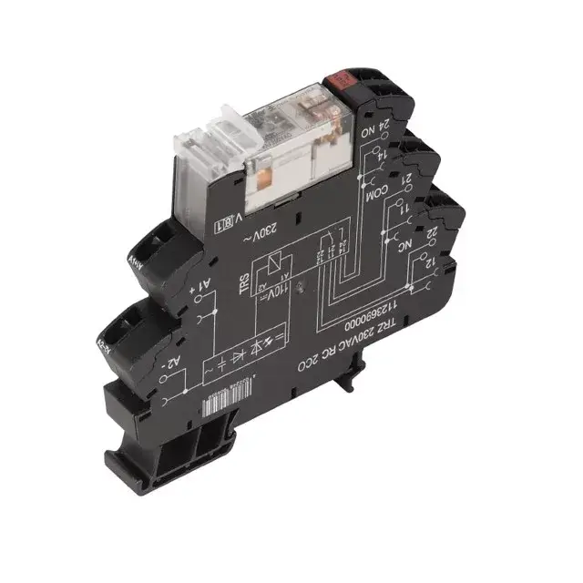 Weidmüller 1123930000 TRZ 230VAC RC 2CO AU TERMSERIES, Relék, Érintkezők száma: 2 Váltóérintkező AgNi 5µm Au, Névleges vezérlőfeszültség: 230 V AC ±5 %, Folytonos áram: 8 A, Húzókengyeles csatlakozás Szuper ajánlat