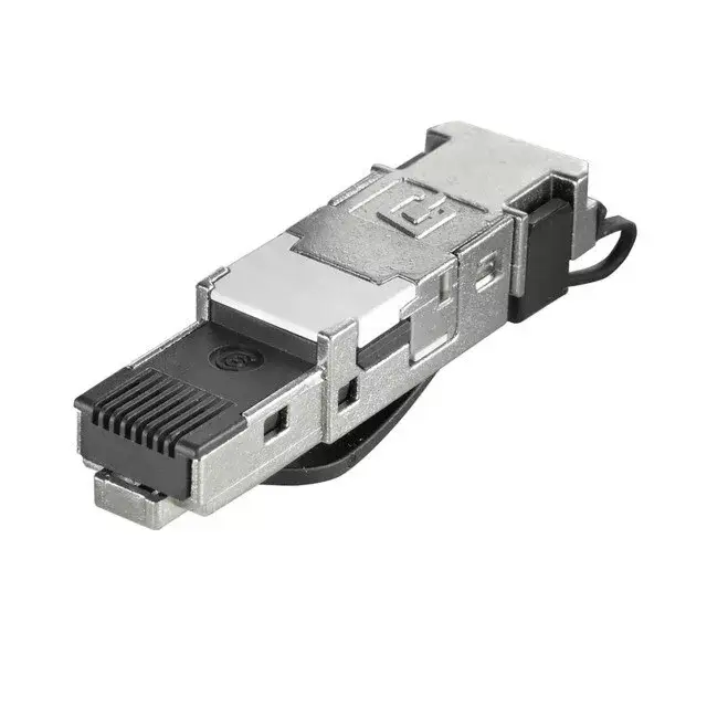 Ajánlat Weidmüller 1132040000 IE-PS-RJ45-FH-BK-A RJ45 csatlakozódugó, szerszám nélkül szerelhető, Cat.6<sub>A</sub> / E osztály<sub>A</sub> (ISO/IEC 11801 2010), 8 eres, EIA/TIA T568 A