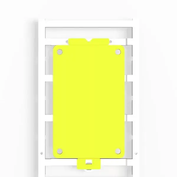 Weidmüller 1248490000 CC 85/54 O4MM MC NE GE ClipCard, Készülékjelölők, 54 x 85 mm, Furattal, Sárga Expressz kézbesítés
