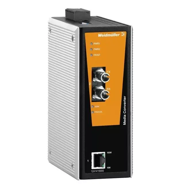 Weidmüller 1286890000 IE-MC-VLT-1TX-1ST Médiakonverter, Fast Ethernet, Portok száma: 1x RJ45, 1 * ST multimódusú, IP30, -40 °C...75 °C Legjobb ár