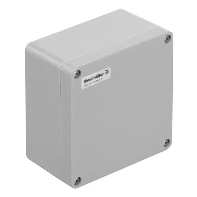 Weidmüller 1305890000 KLIPPON POK 161609 Klippon POK (polyester empty enclosure), Üres ház, Magasság: 160 mm, Szélesség: 160 mm, Mélység: 90 mm, Anyag: üvegszál erősítésű poliészter, kezeletlen, polírozott, Ezüstszürke Prémium