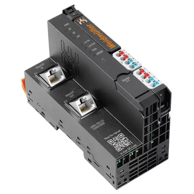 Weidmüller 1334910000 UR20-FBC-EC Remote I/O terepi busz csatlakozó, IP20, Ethernet, EtherCAT Szezonális akció