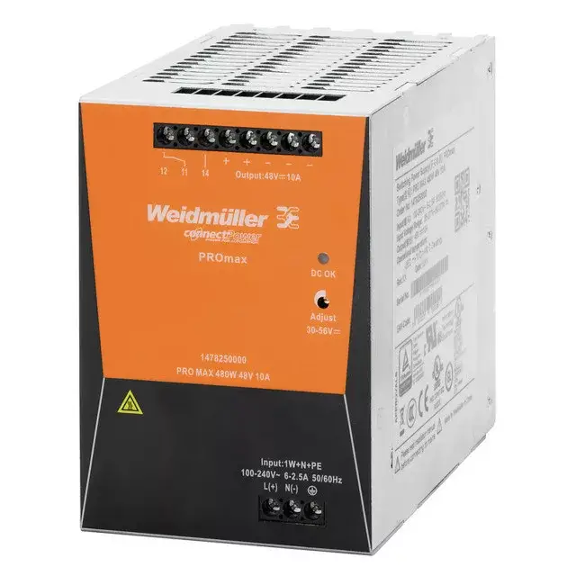 Legnépszerűbb Weidmüller 1478140000 PRO MAX 480W 24V 20A Áramellátás, tápegység, 24 V
