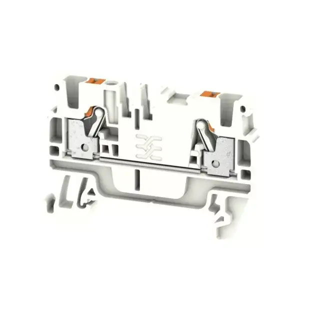 Biztonságos fizetés Weidmüller 1521970000 A2C 2.5 WT Átvezető sorkapocs, PUSH IN, 2.5 mm2;, 800 V, 24 A, Fehér