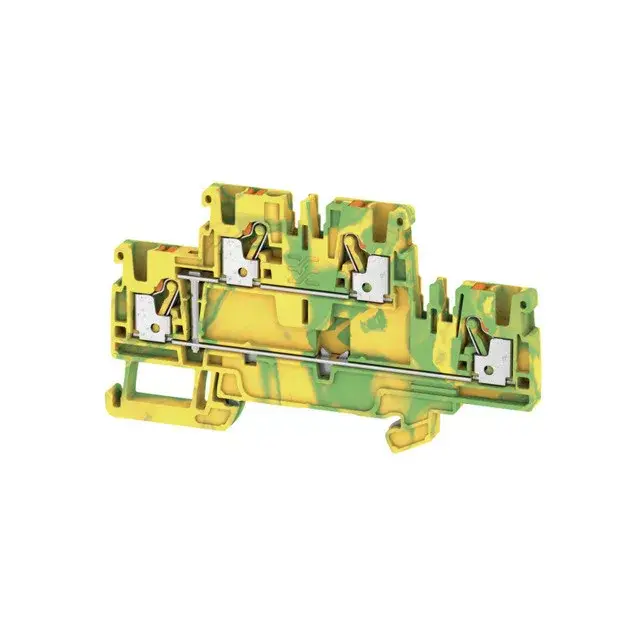 Azonnali szállítás Weidmüller 1547680000 A2T 2.5 PE Földelő sorkapcsok, PUSH IN, 2.5 mm2;, 800 V, zöld / sárga