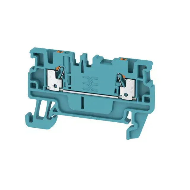 Rendeld meg most Weidmüller 1552820000 A2C 1.5 BL Átvezető sorkapocs, PUSH IN, 1.5 mm2;, 500 V, 17.5 A, Kék