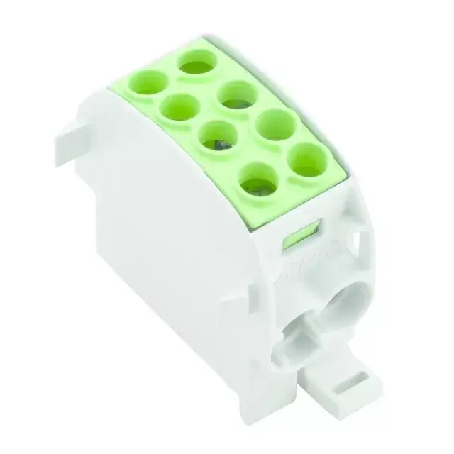 Fővezetéki leágazó sorkapocs 080210-2-3 / 1561670000 zöld, 2x35 + 2x25 mm2, HLAK 35/25 1/2 - WPD 102 2X35/2X25 GN, sorolható, alumínium és réz vezetékhez Kedvezményes ár