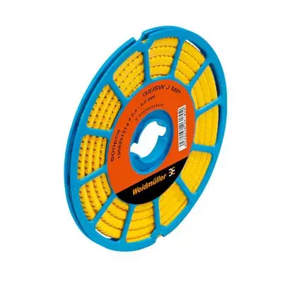 Ajánlat Weidmüller 1568251526 CLI C 1-3 GE/SW 8 CD CableLine, Vezeték és kábeljelölők, 2.5 - 5 mm, 3 x 4.2 mm, Sárga