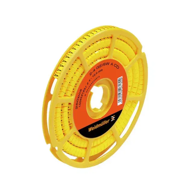 Olcsó Weidmüller 1568261698 CLI C 2-4 GE/SW Z CD CableLine, Vezeték és kábeljelölők, 4 - 10 mm, 4 x 7 mm, Sárga