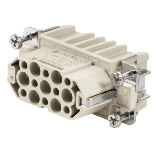 Weidmüller 1650660000 HDC HD 15 FC Nehézcsatlakozó betét mama HDC-betét, Hüvely, 250 V, 10 A, Pólusszám: 15, Krimpelhető csatlakozás, Méret: 2 Csak ma