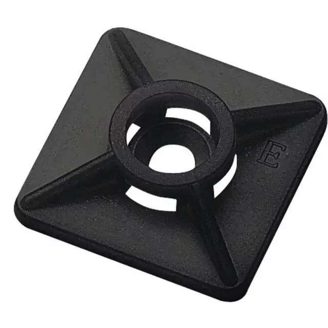 Újdonság Weidmüller 1697950000 CBH 2 Kábelkötegelő tartó fekete, max 3,6 mm-es Kábelkötegelőhöz HxSZ: 19 x 19 mm, Műanyag, 80 N