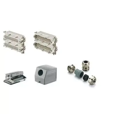 Weidmüller 1712550000 HDC-KIT-HE 48.150 Nehézcsatlakozó készlet HDC-készletek-Nagy igénybevételre tervezett csatlakozók, Készlet, HE, Méret: 12, Pólusok: 48, Csavaros csatlakozás, 500 V, 16 A, alumínium présöntvény, PG Különleges ajánlat