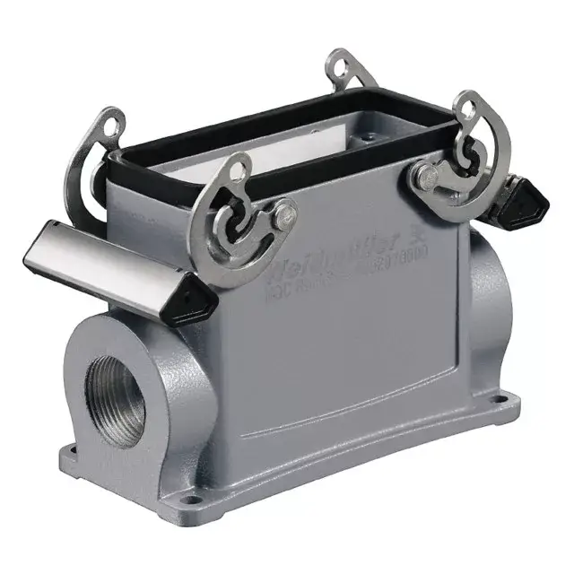 Kedvezményes ár Weidmüller 1787110000 HDC 40D SBU 2M32G Nehézcsatlakozó ház HDC-házak, Méret: 6, Védelmi osztály: IP65, Alap tokozása, Keresztkengyel az alsórészen, magas, Kábelbevezetések mérete: M 32