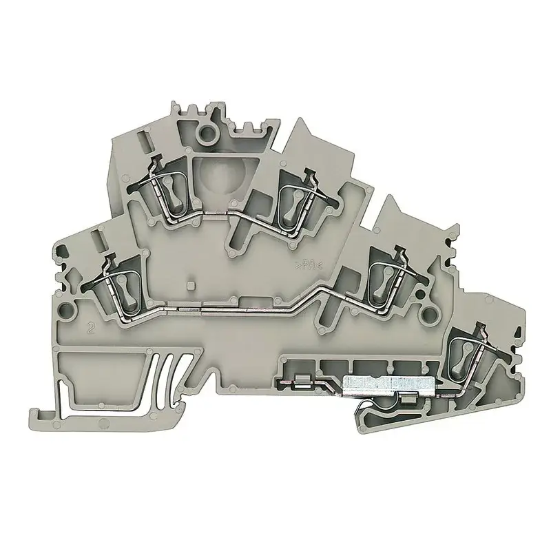Weidmüller 1805940000 ZDKPE 2.5-2 Átvezető sorkapocs, Kétemeletes sorkapocs, Húzórugós csatlakozás, 2.5 mm2;, 800 V, 24 A, Sötétbézs ( WEIDMÜLLER 1805940000 ) Biztonságos vásárlás