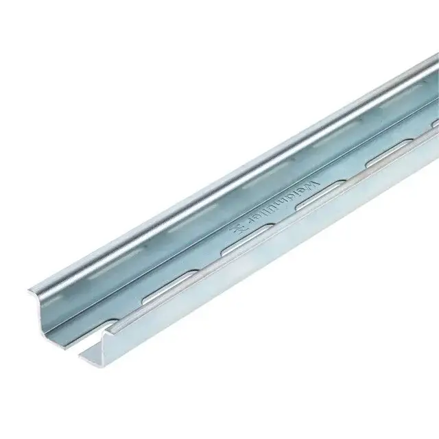 Weidmüller 1837380000 TS 35X15/LL/5 2M/ST/ZN Tartósín, TS 35, TS 35 x 15, aljzattal, Acél, galvanizált, krómozott Prémium