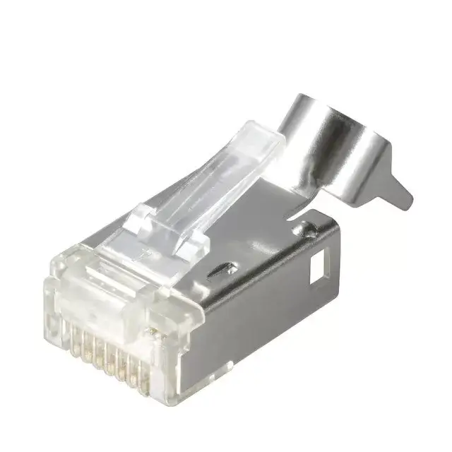 Vásárlói kedvenc Weidmüller 1963580000 IE-PM-RJ45-TH RJ45 krimpelhető csatlakozó dugó, Csatlakozó vezetéktörés-gátló nélkül, Cat.6<sub>A</sub> / E osztály<sub>A</sub> (ISO/IEC 11801 2010)