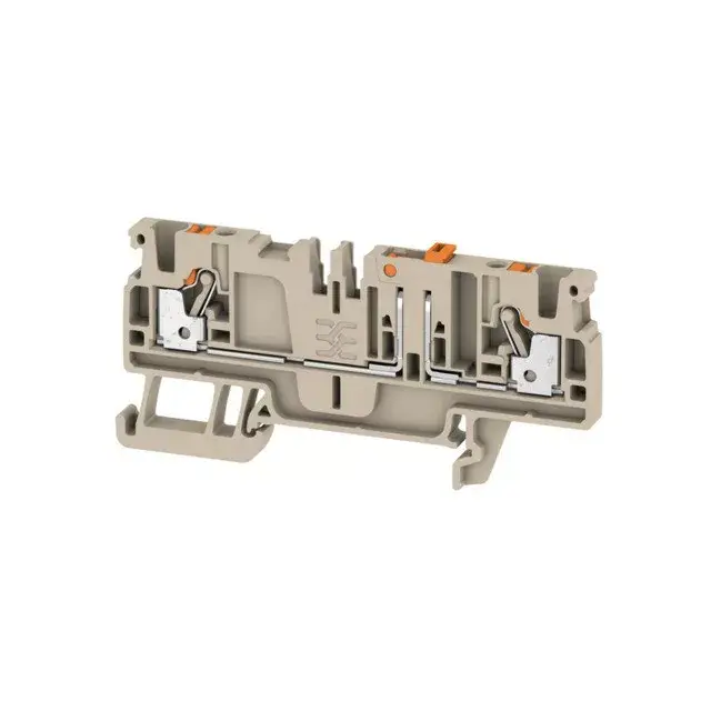 Akciós ár Weidmüller 1989800000 ADT 2.5 2C Mérő-bontó sorkapocs, PUSH IN, 2.5 mm2;, 500 V, 20 A, Sötétbézs