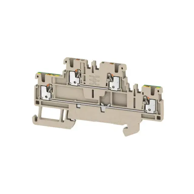 Vásárlói kedvenc Weidmüller 2469390000 A2T 1.5 FT-PE Kétemeletes sorkapocs, PUSH IN, 1.5 mm2;, 500 V, 16 A, Sötétbézs