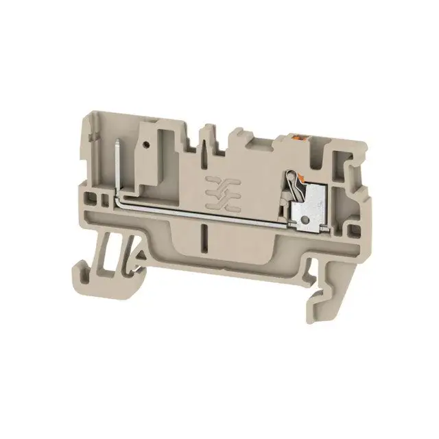 Bestseller Weidmüller 2482160000 APGTB 1.5 FT 2C/1 Átvezető sorkapocs, PUSH IN, 1.5 mm2;, 500 V, 17.5 A, Sötétbézs