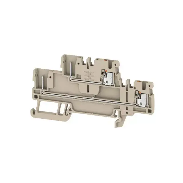 Árcsökkenés Weidmüller 2485840000 APGTB 1.5 2T 4C/2 Átvezető sorkapocs, PUSH IN, 1.5 mm2;, 500 V, 17.5 A, Sötétbézs