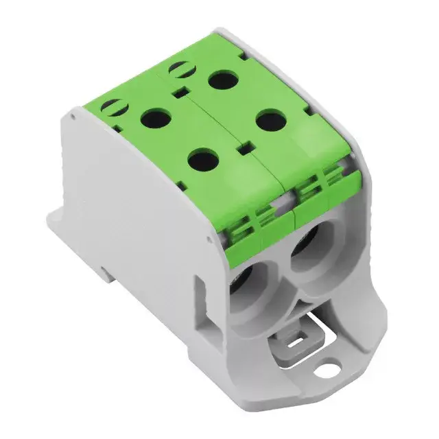 Weidmüller 2502720000 WPD 231 2X95/2X95 GN W-sorozat, Elosztótömb, Névleges keresztmetszet: 95 mm2;, Tartósínek / szerelőlapok Legkelendőbb