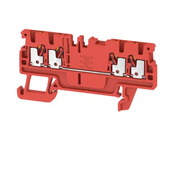 Kihagyhatatlan ajánlat Weidmüller 2534430000 A4C 1.5 RD Átvezető sorkapocs, PUSH IN, 1.5 mm2;, 500 V, 17.5 A, Piros