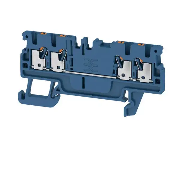 Weidmüller 2534470000 A4C 1.5 DBL Átvezető sorkapocs, PUSH IN, 1.5 mm2;, 500 V, 17.5 A, Sötétkék Exkluzív ajánlat