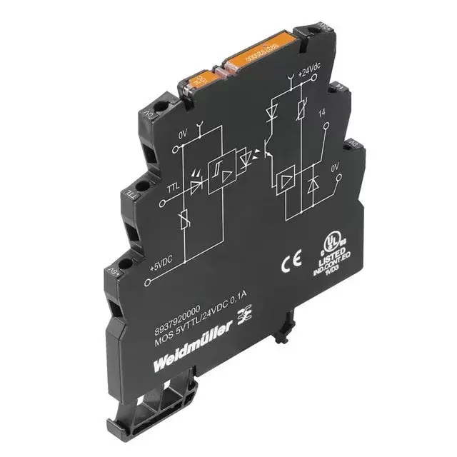 Weidmüller 8937920000 MOS 5VTTL/24VDC 0,1A MICROOPTO, Szilárdtest-relé, 1 Záróérintkező (Bipoláris tranzisztor), Névleges vezérlőfeszültség: 5 V TTL , Névleges kapcsolási feszültség: 24 V DC ±20 %, Folytonos áram: 100 mA, Csavaros csatlakozás Exkluzív ajánlat