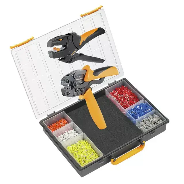 Weidmüller 9025800000 CRIMP-SET 4 Krimp készlet Krimpelő szerszám készlet, Krimpelő szerszám: PZ 4, Csupaszoló szerszám: STRIPAX, Krimpelési tartomány, min.: 5, Sínkód: Weidmüller Szuper ajánlat