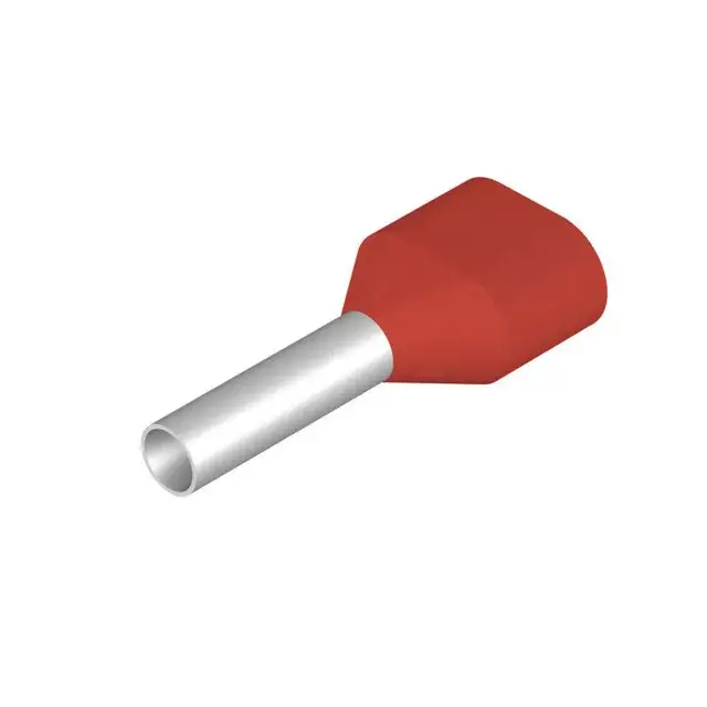 Weidmüller 9037440000 H1,0/15D ZH R Érvéghüvely, Iker-érvéghüvely, 11 mm, 8 mm, Piros Szezonális akció